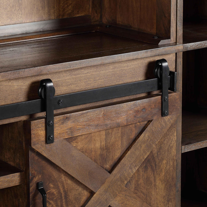 Dawson Rustic Brown Entertainment Wall