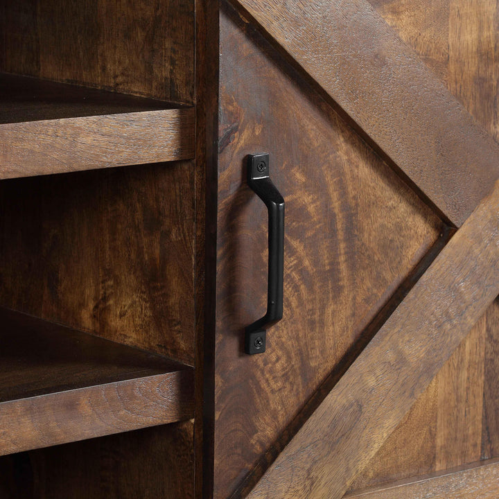 Dawson Rustic Brown Entertainment Wall