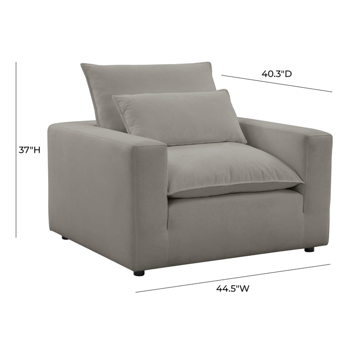 Cali Slate Arm Chair