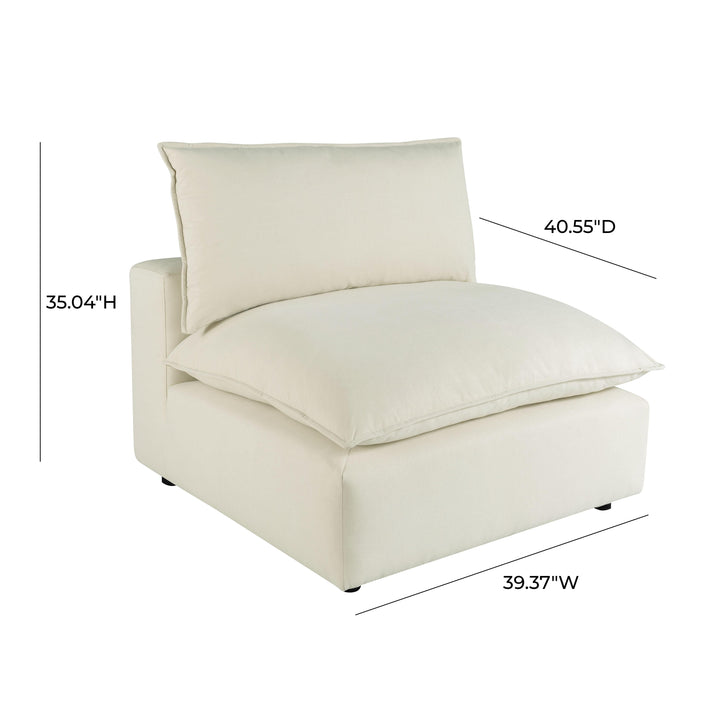 Cali Natural Armless Chair