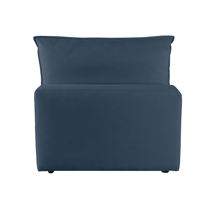 Cali Navy Armless Chair