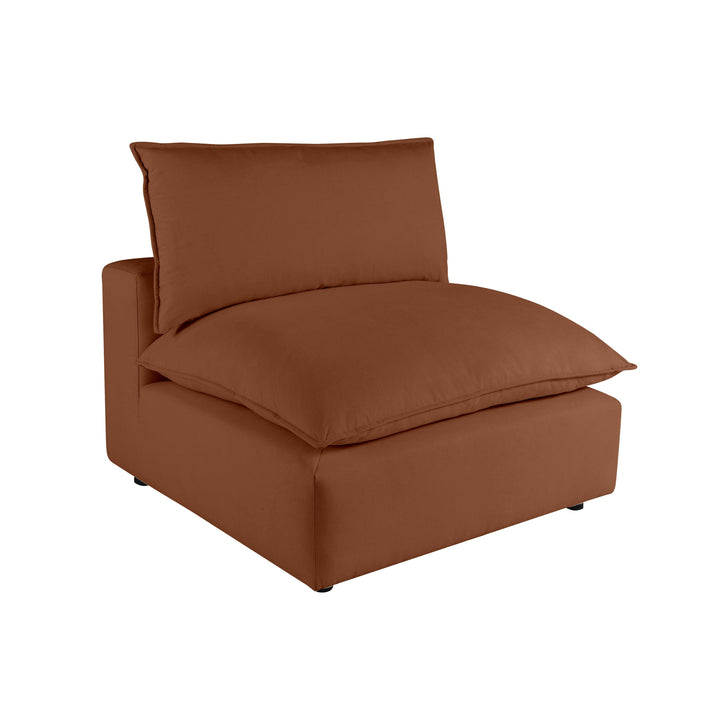 Cali Rust Armless Chair