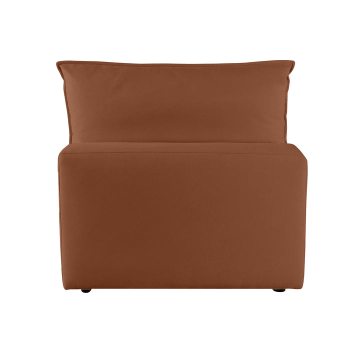 Cali Rust Armless Chair