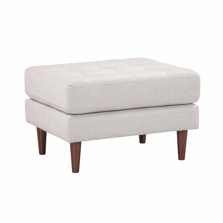 Cave Beige Tweed Ottoman