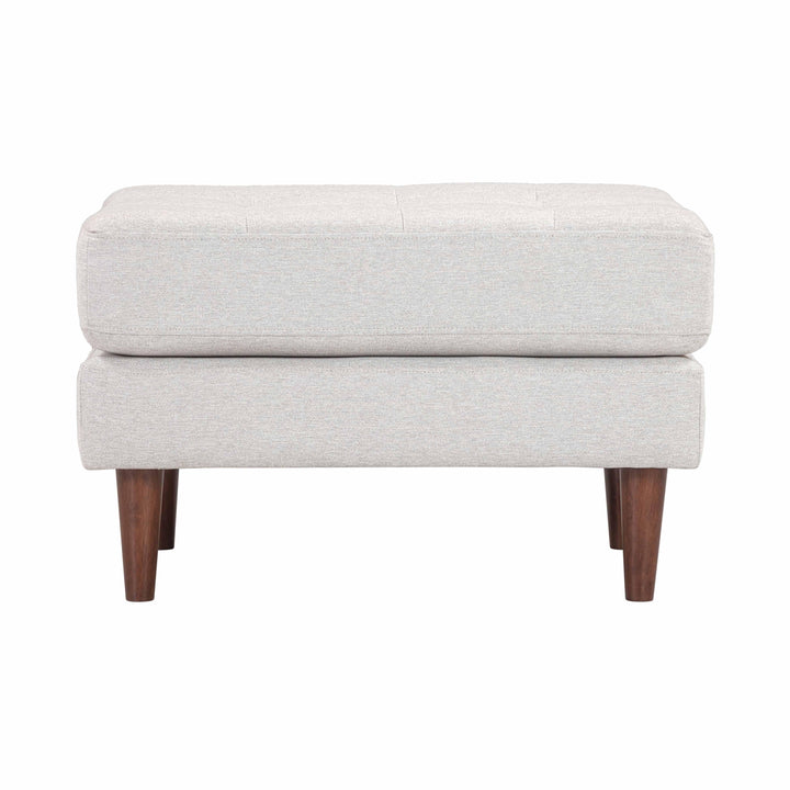 Cave Beige Tweed Ottoman