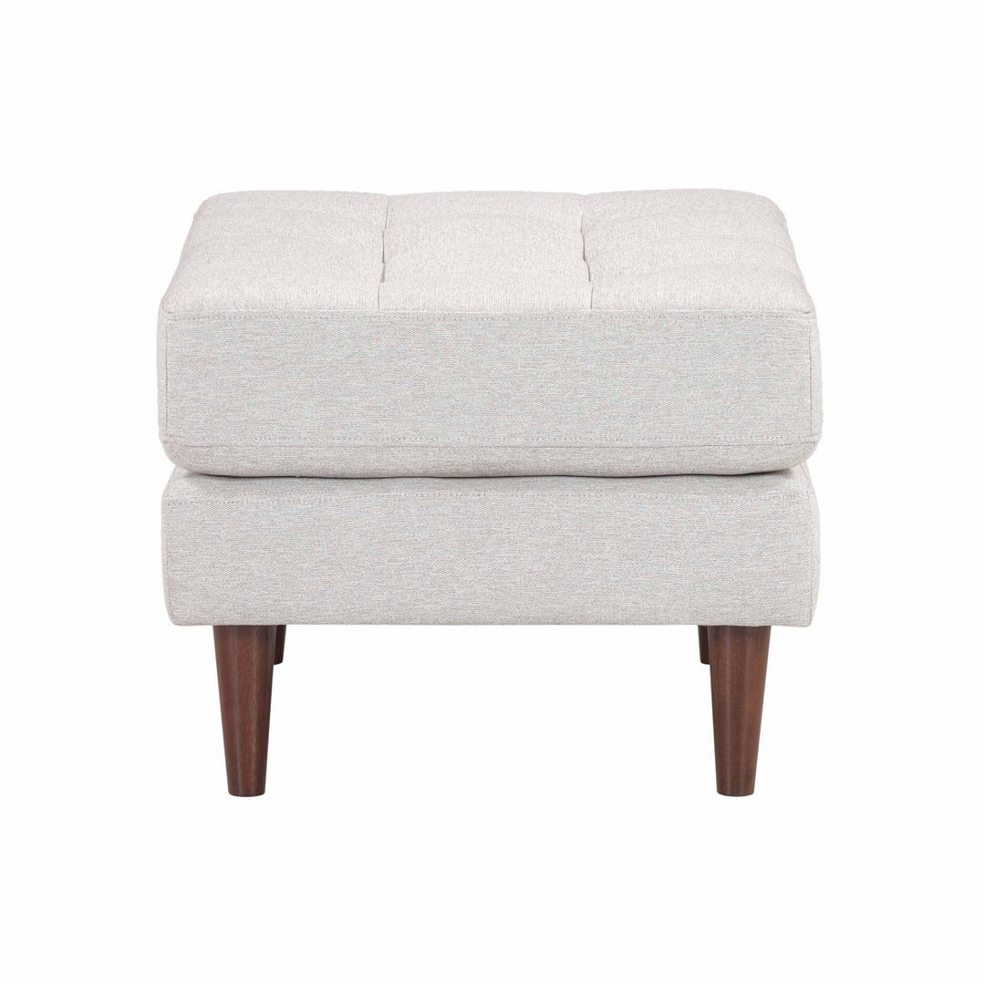 Cave Beige Tweed Ottoman