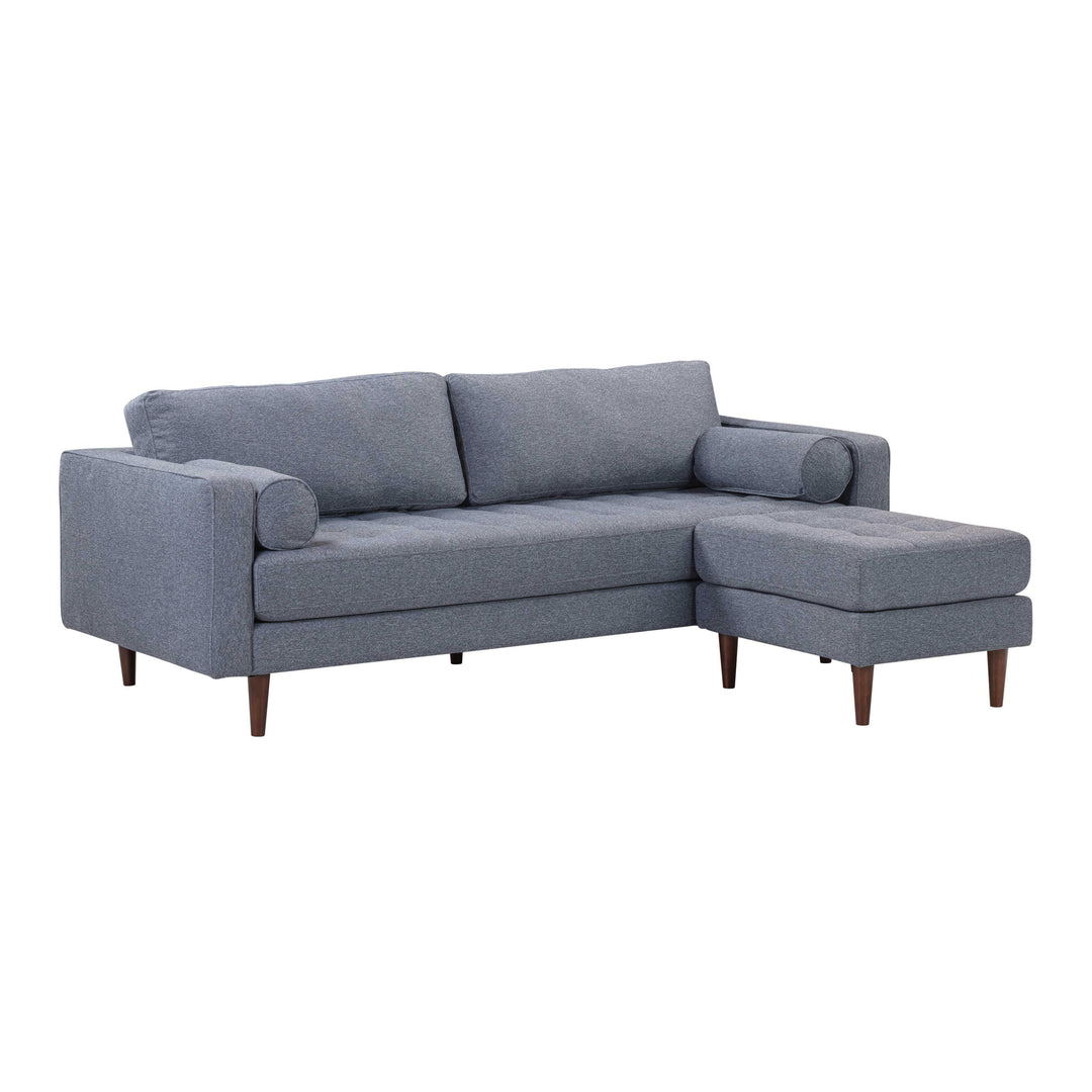 Cave Navy Tweed Sectional