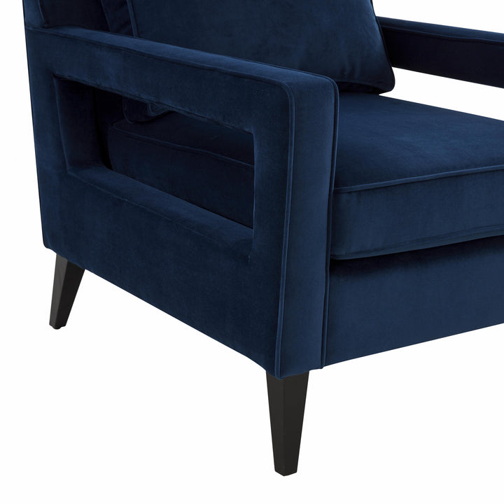 Luna Sapphire Blue Accent Chair