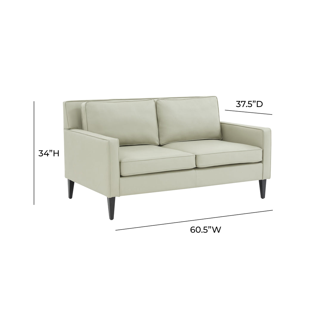 Luna Stone Gray Loveseat