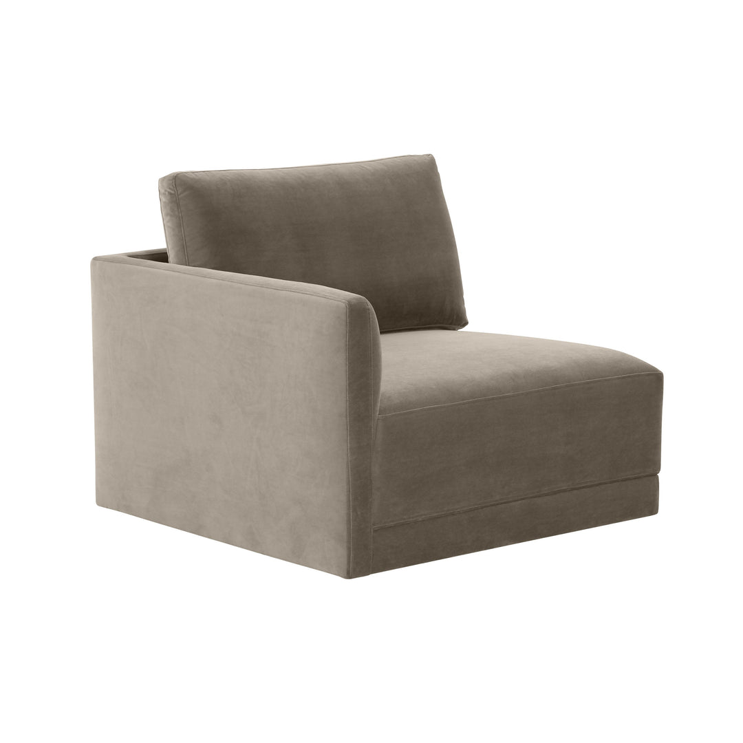 Willow Taupe LAF Corner Chair