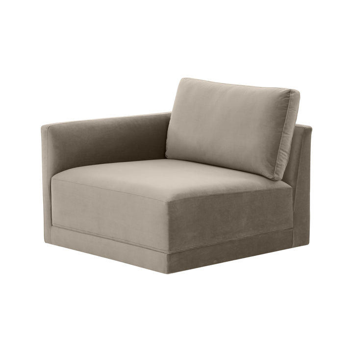 Willow Taupe LAF Corner Chair