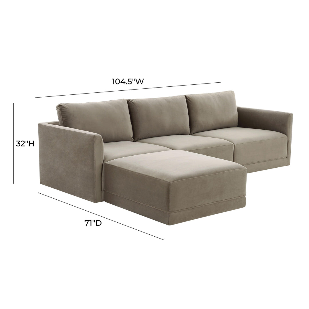 Willow Taupe Modular Sectional