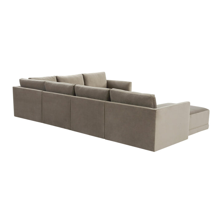 Willow Taupe Modular Large Chaise Sectional