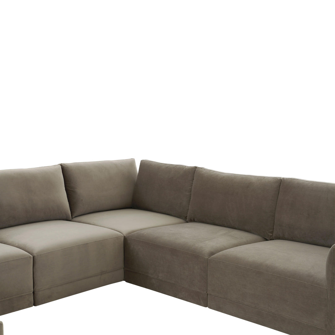 Willow Taupe Modular Large Chaise Sectional