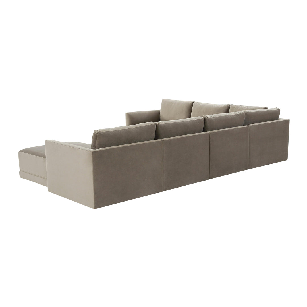 Willow Taupe Modular Large Chaise Sectional