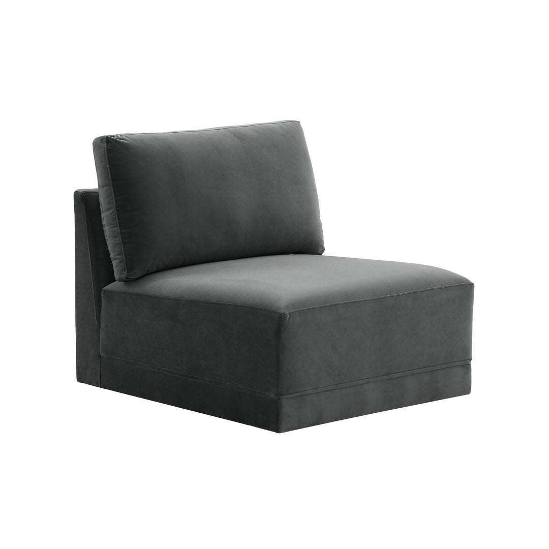 Willow Charcoal Armless Chair