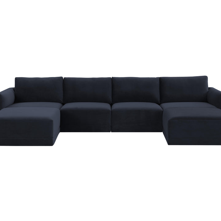 Willow Navy Modular U Sectional