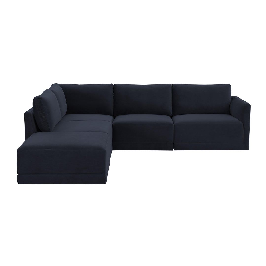 Willow Navy Modular LAF Sectional