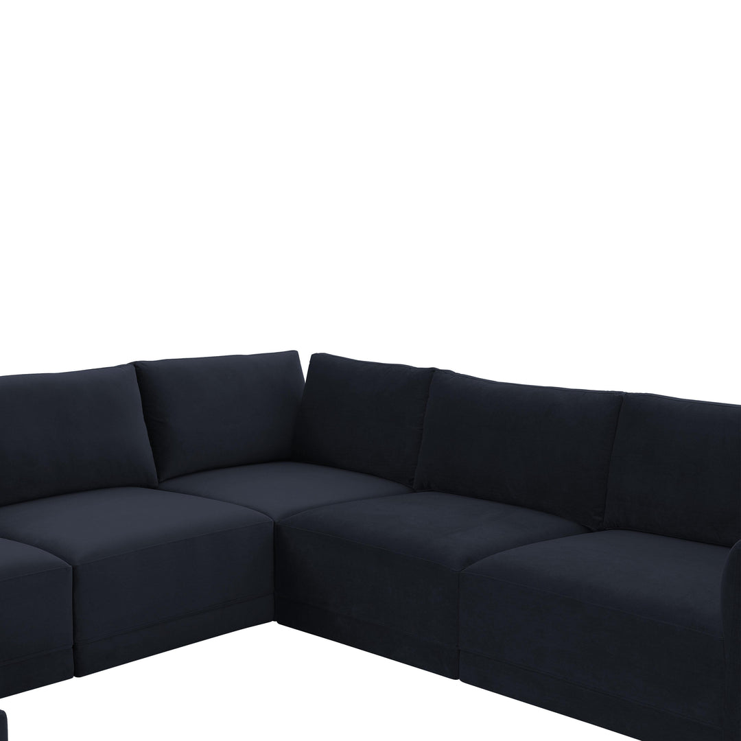 Willow Navy Modular Large Chaise Sectional