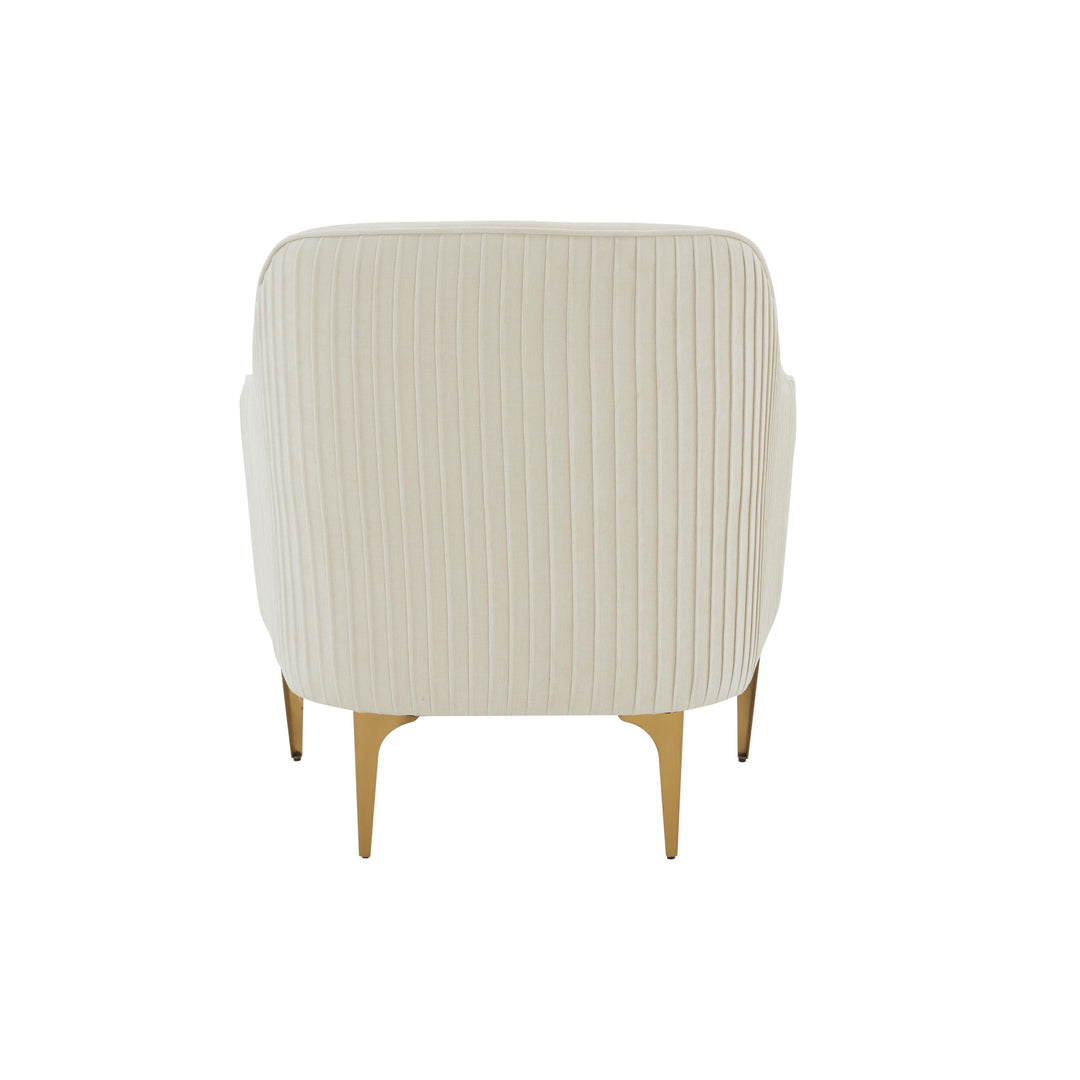 Serena Cream Velvet Accent Chair