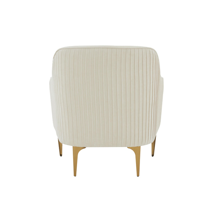 Serena Cream Velvet Accent Chair