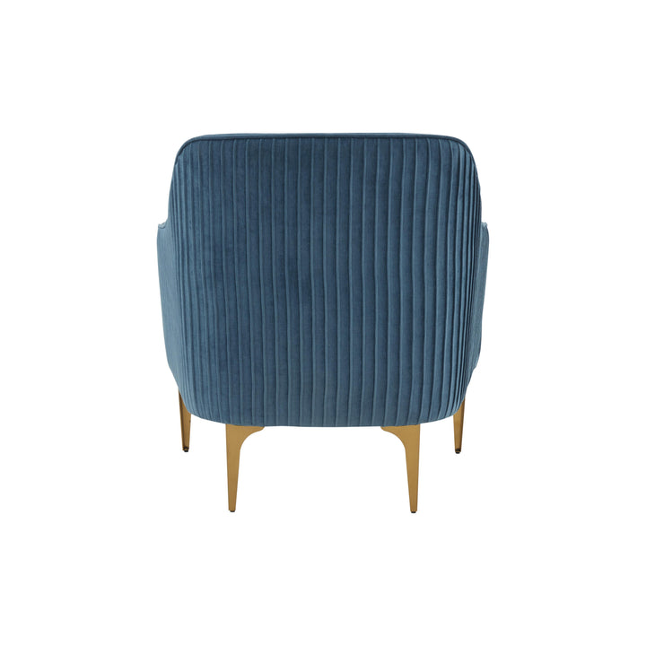 Serena Blue Velvet Accent Chair