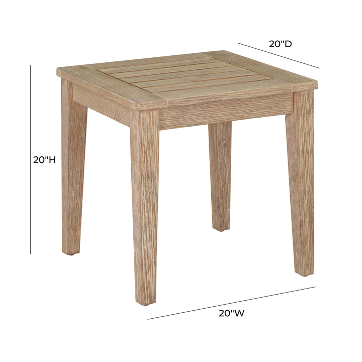Miriam Natural Beige Outdoor End Table