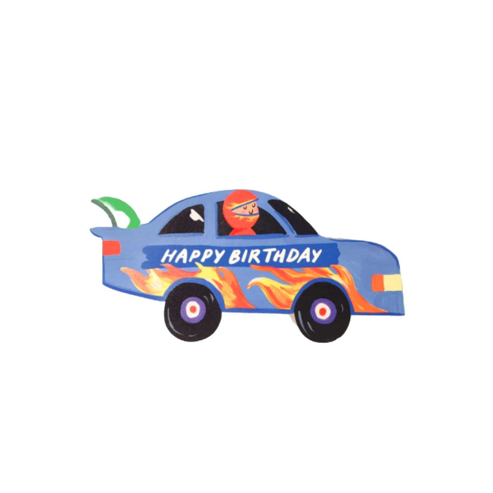 Racing Car Shaped Card