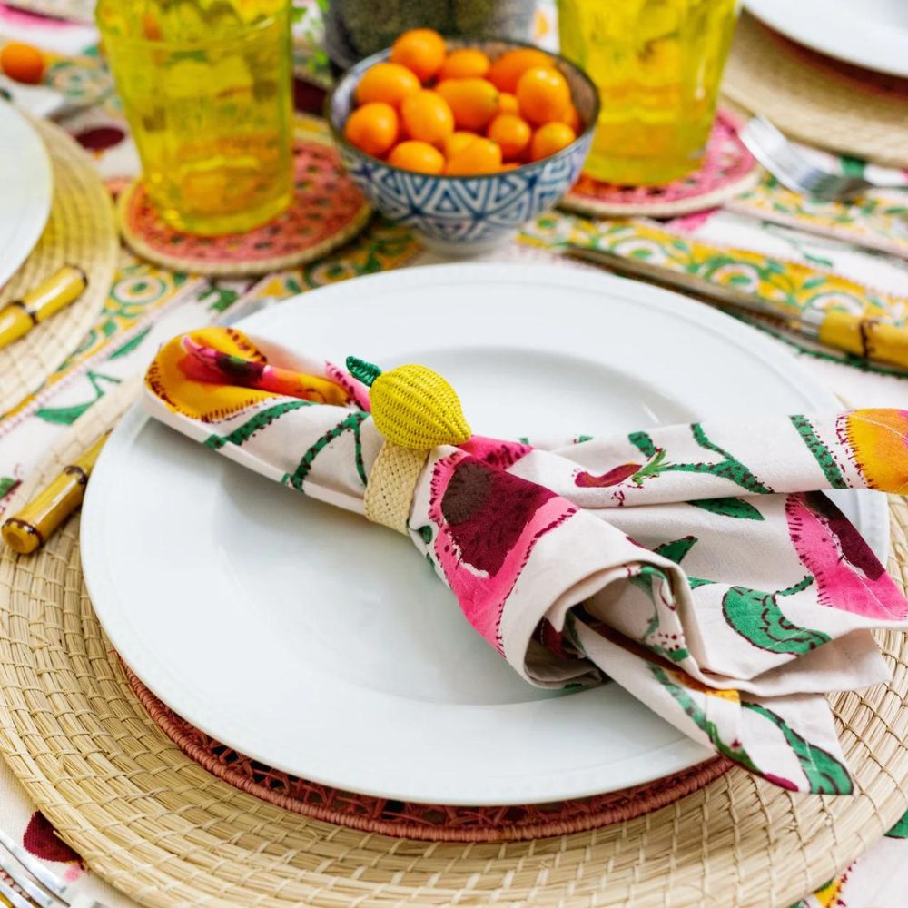 Raffia napkin rings online