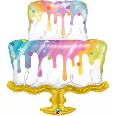 Rainbow Birthday Cake Balloon