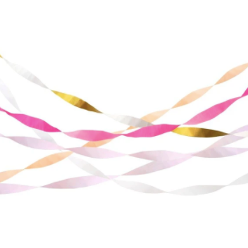 Pink Crepe Paper Streamers