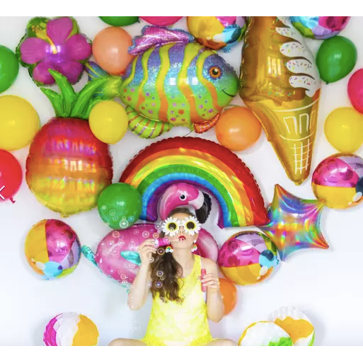 Holographic Rainbow Balloon