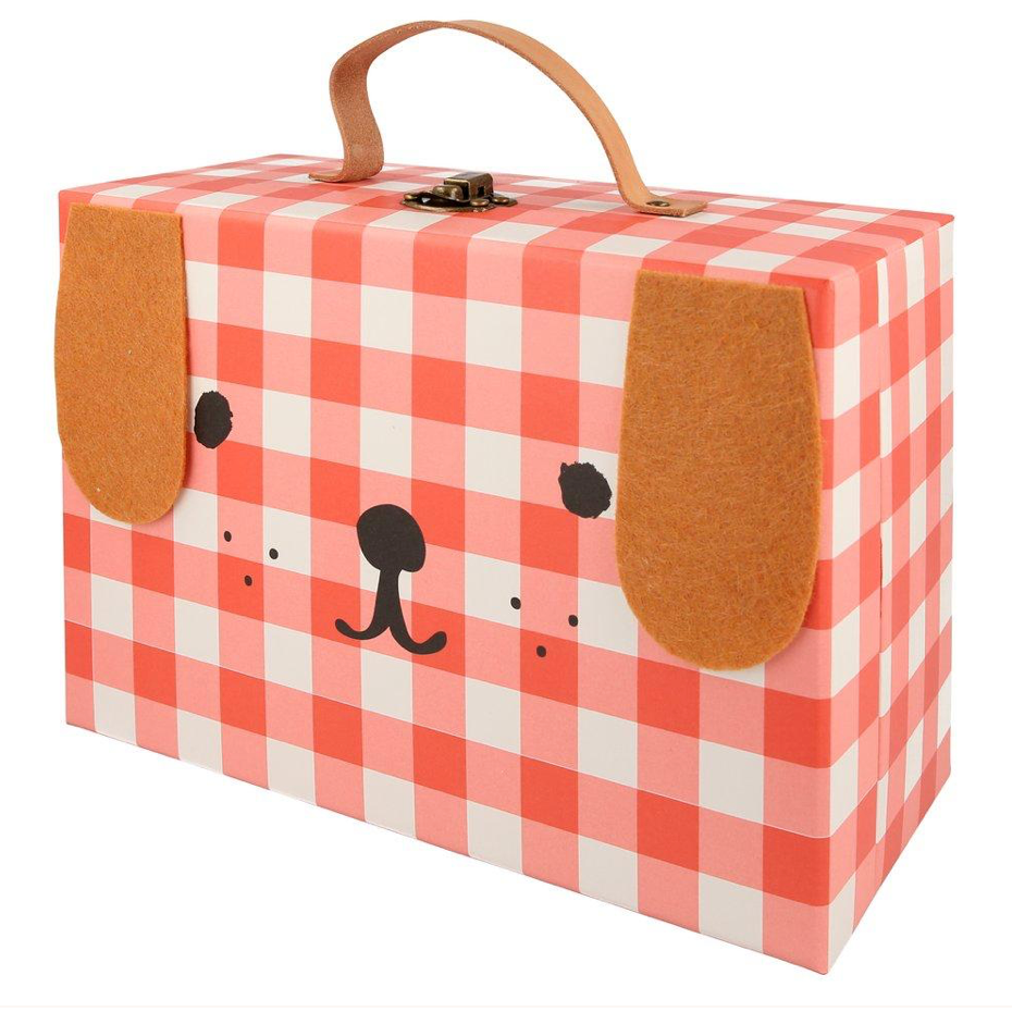 Wooden Dog Advent Suitcase