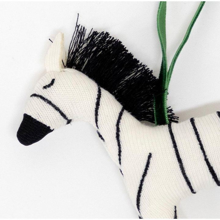 Knitted Zebra Tree Decoration