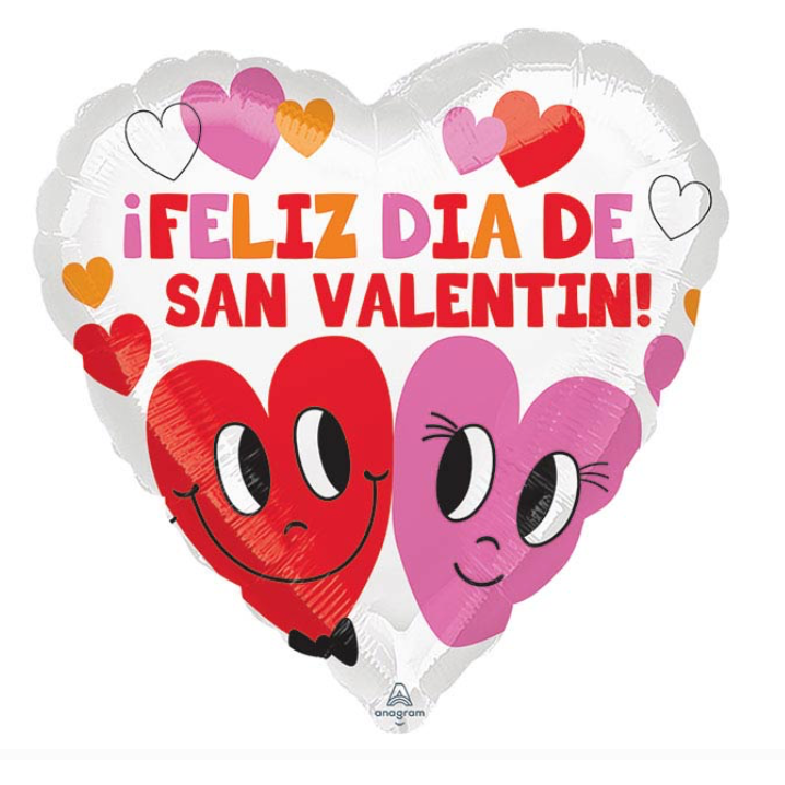 Feliz Hearts in Love Balloon