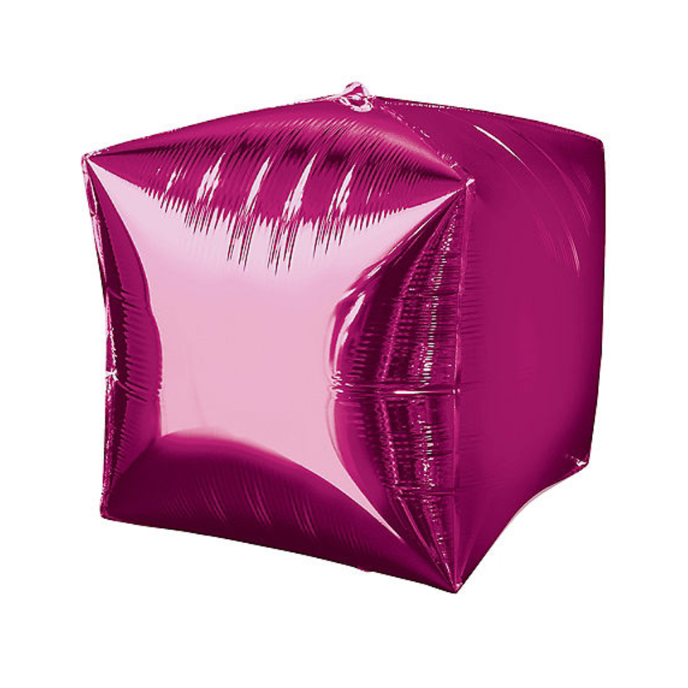 Bright Pink Cubez Balloon