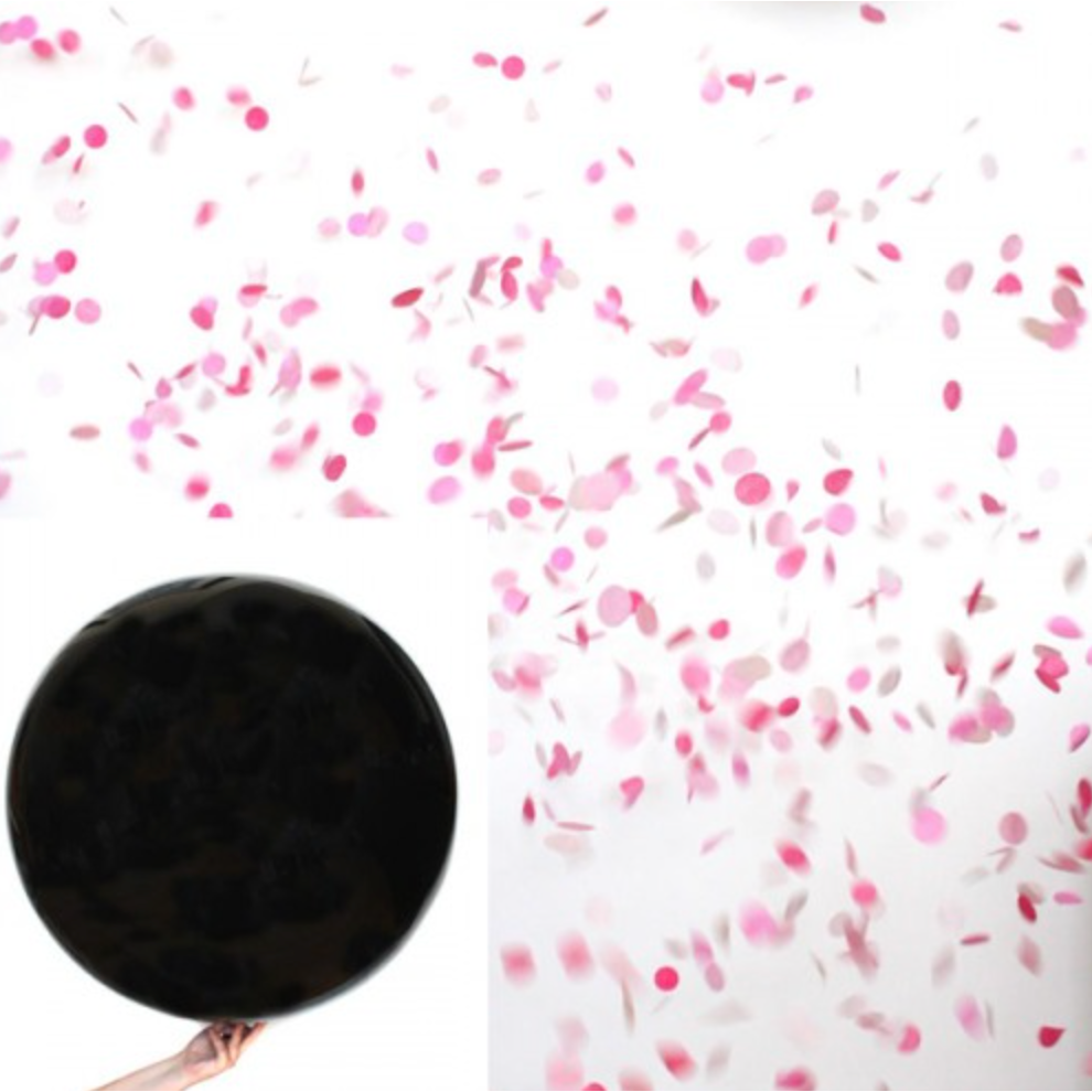 Girl Gender Reveal Confetti Balloon