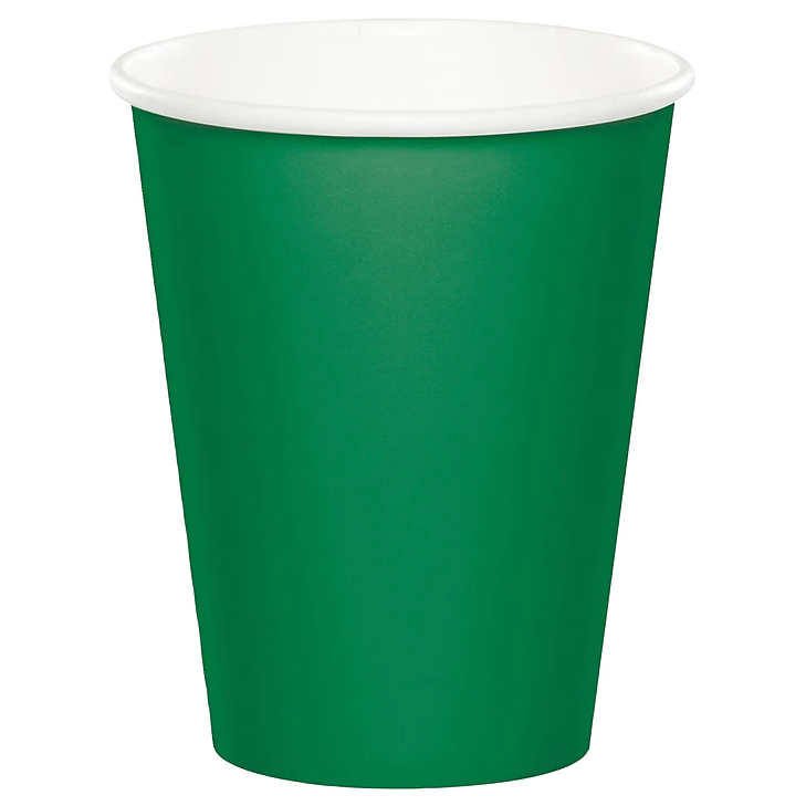 Emerald Green Hot & Cold Cups (24 qty)