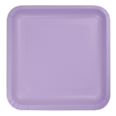 Luscious Lavender Square Dinner Plate (18 per pack)