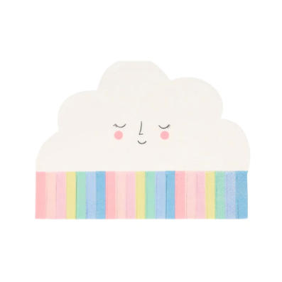 Rainbow Sun Cloud Napkins