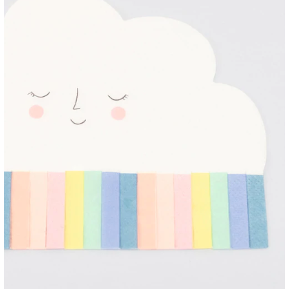 Rainbow Sun Cloud Napkins