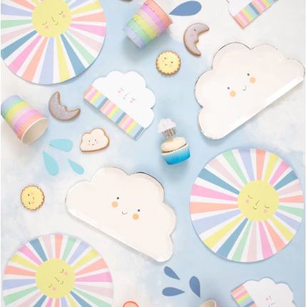 Rainbow Sun Cloud Napkins