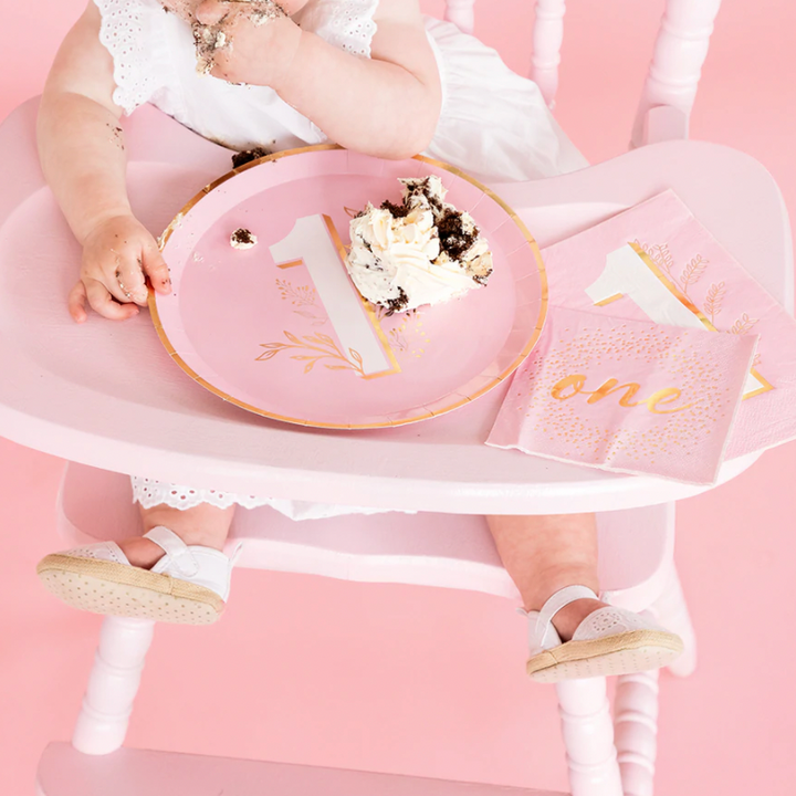 Pink Onederland Cocktail Napkins