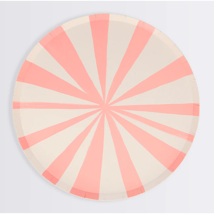 Pink Stripe Side Plates