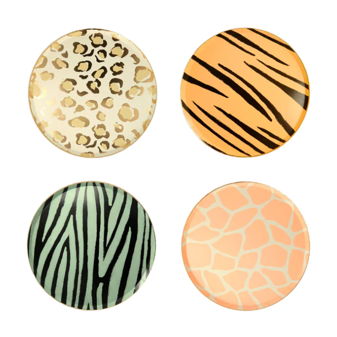 Safari Animal Print Side Plates