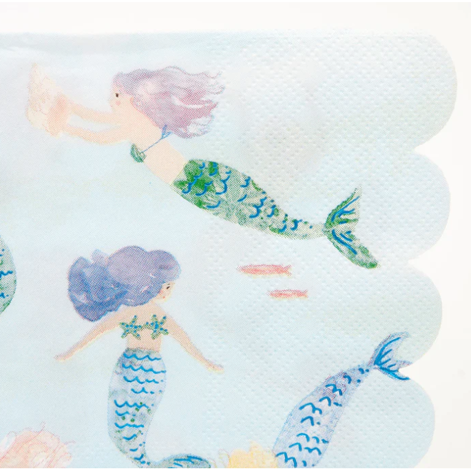 Mermaids Swimming Napkins