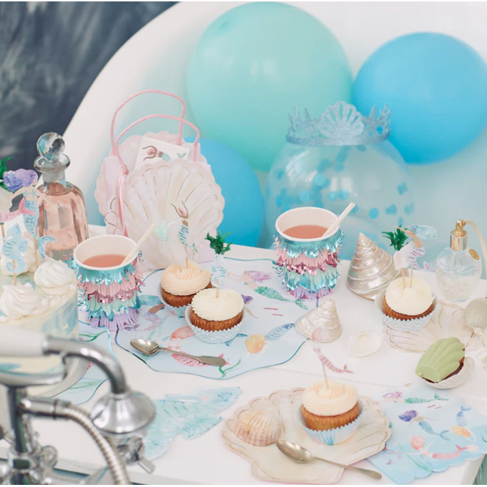 Mermaids Swimming Plates