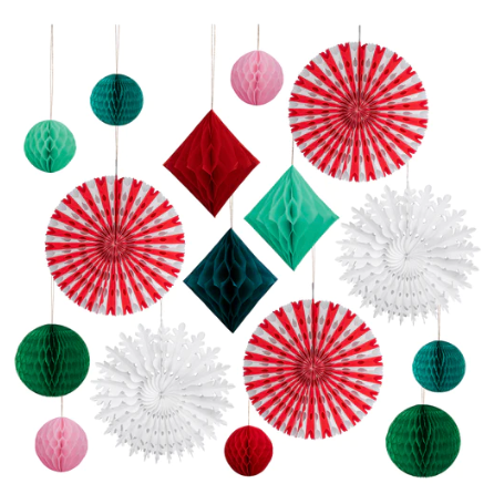 Christmas Honeycomb Decoration Kit