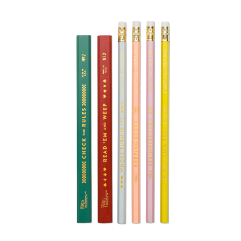 Game Night Pencil Set