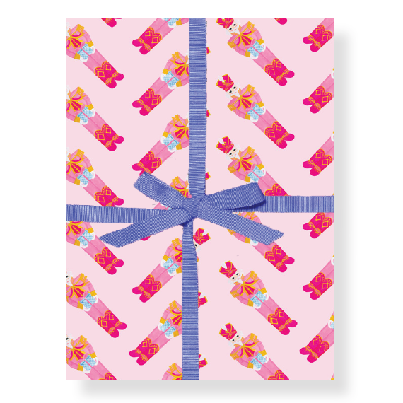 Pink Nutcracker Gift Wrap